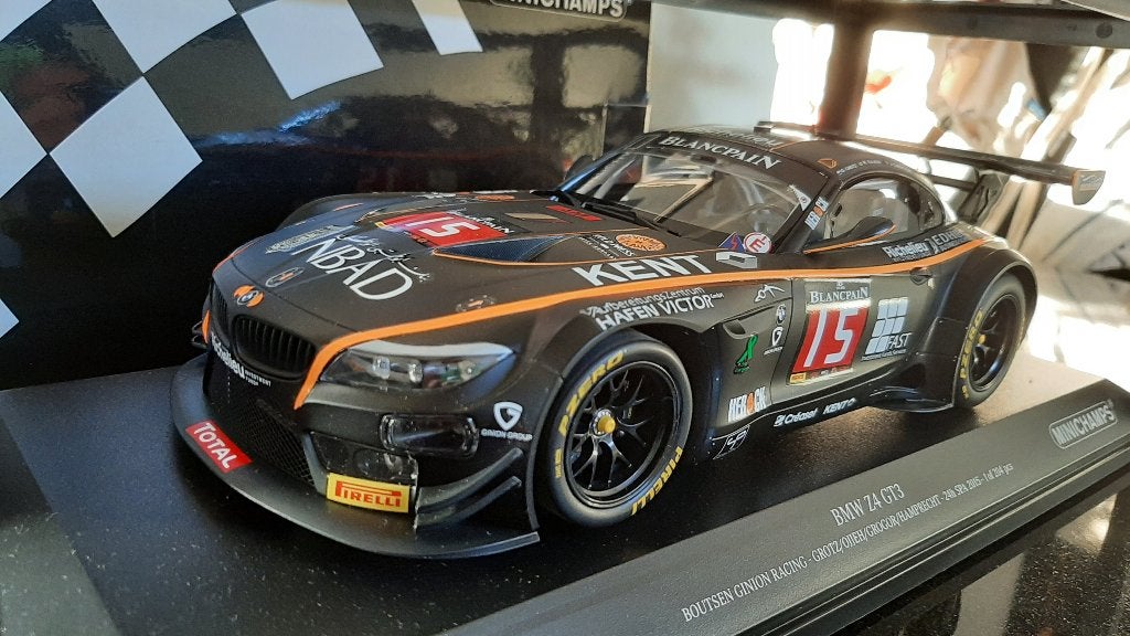 BMW Z4 GT3 Boutsen Ginion Racing 1:18 MiniChamps, Ophalen of Verzenden, Nieuw, MiniChamps