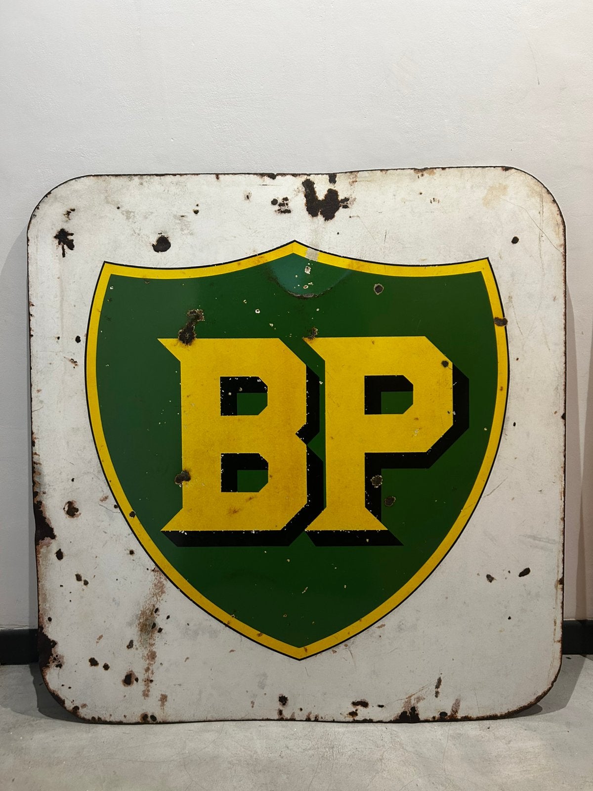 Plaque huile BP ancienne, Enlèvement, Utilisé