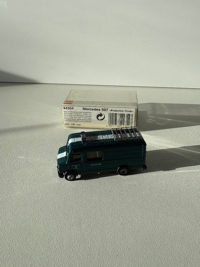 CIVIELE BESCHERMING TELECOM - MERCEDES-BENZ 507 - BUSCH, Hobby en Vrije tijd, Ophalen of Verzenden, Nieuw, Bus of Vrachtwagen