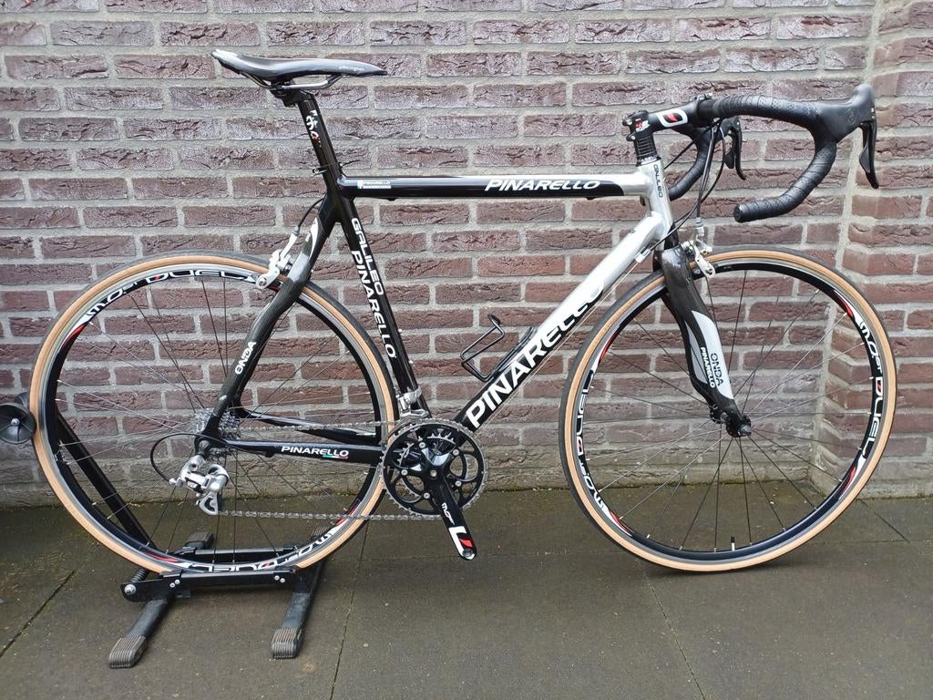 Pinarello Galileo Campagnolo ZEER nette staat!, Fietsen en Brommers, 28 inch, Gebruikt, Velgrem, Aluminium