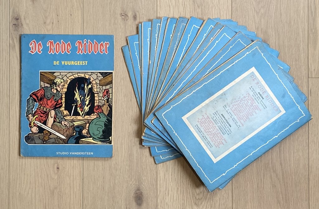 Willy Vandersteen - De Rode Ridder - 15 oude albums, Série complète ou Série, Enlèvement ou Envoi, Utilisé