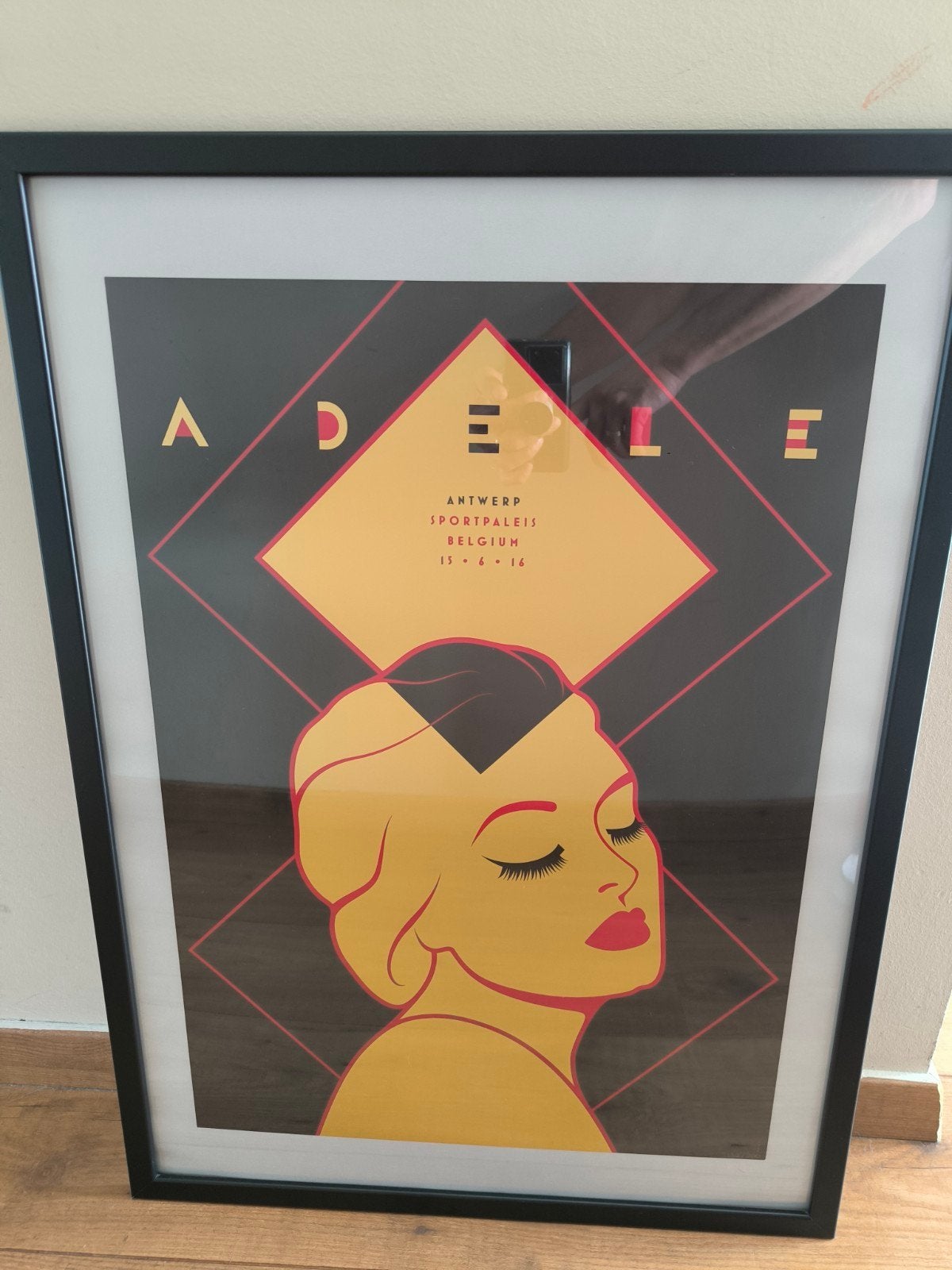 Adele officiële gelimiteerde litho Antwerpen 2016 #182/200, Ophalen
