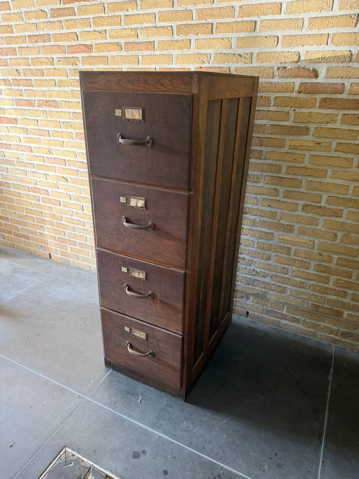 Antieke archief kast, Ophalen