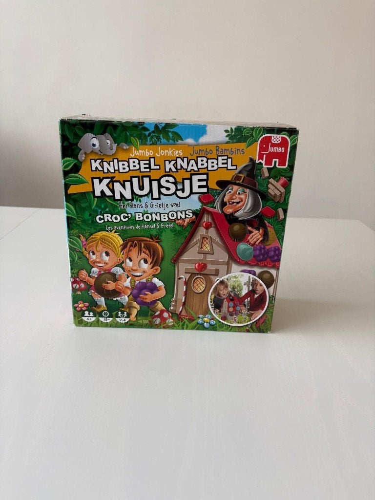 Knibbel knabbel Knuisje (gezelschapsspel vanaf 4 jaar), Hobby en Vrije tijd, Een of twee spelers, Ophalen, Zo goed als nieuw, Jumbo