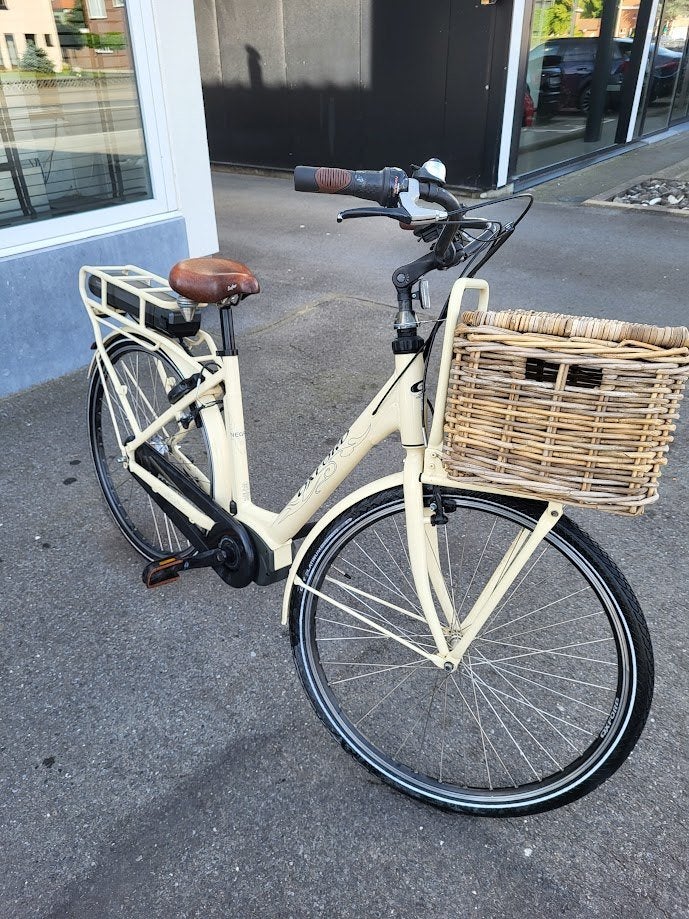 Prachtige elektrische retro damesfiets Oxford, Velgrem, Zo goed als nieuw, 50 tot 53 cm, Ophalen