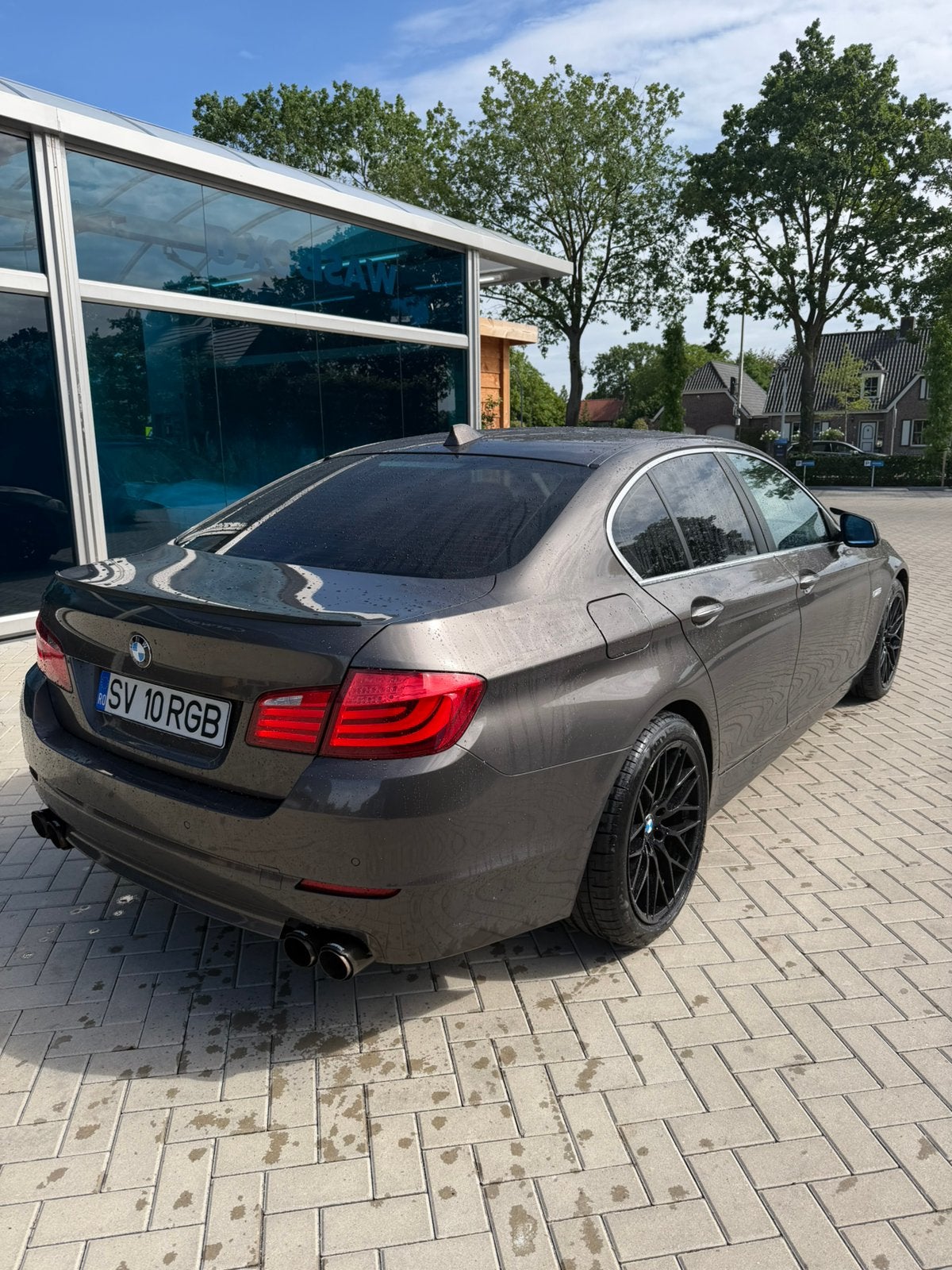 Bmw 525 2011, Auto's, Automaat, Euro 5, Zwart, 2993 cc