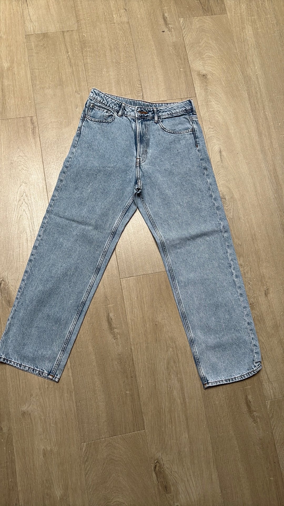 Lichtblauwe Jeansbroek Loose Fit 158, Ophalen of Verzenden, Nieuw