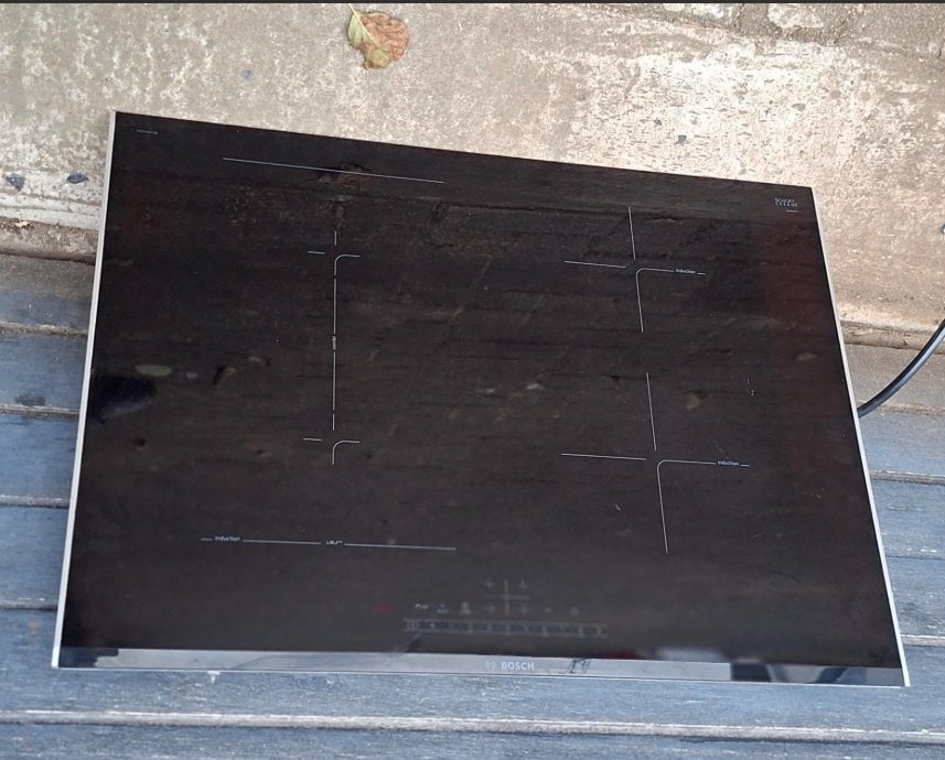 PLAQUE VITROCÉRAMIQUE + HOTTE, Electroménager, Tables de cuisson, Classe énergétique A ou plus économe, Enlèvement ou Envoi, 4 zones de cuisson