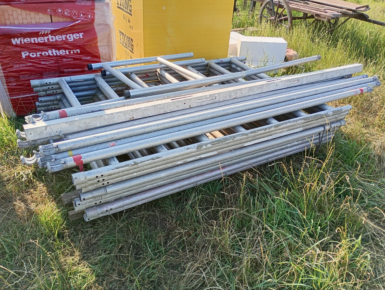 stelling onderdelen, Doe-het-zelf en Bouw, Ophalen, Gebruikt, Rolsteiger of Kamersteiger, 5 meter of hoger