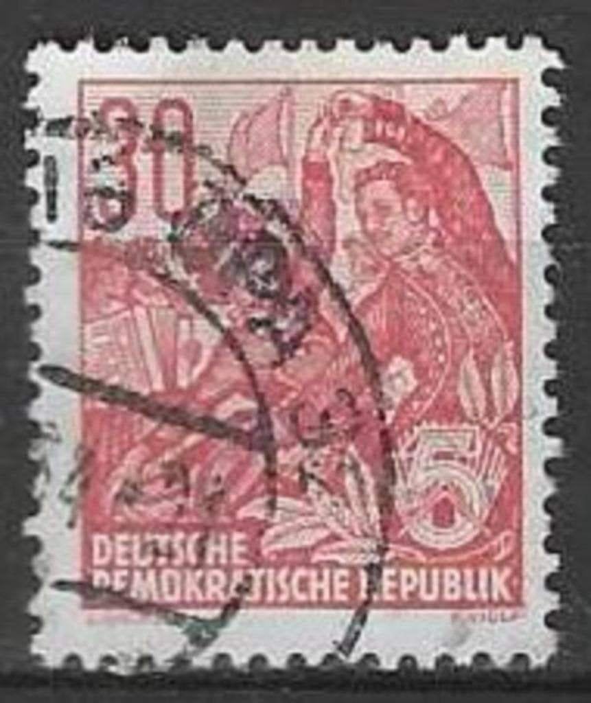 Duitsland DDR 1954 - Yvert 157 - Vijfjarenplan (ST), Verzenden, DDR, Gestempeld
