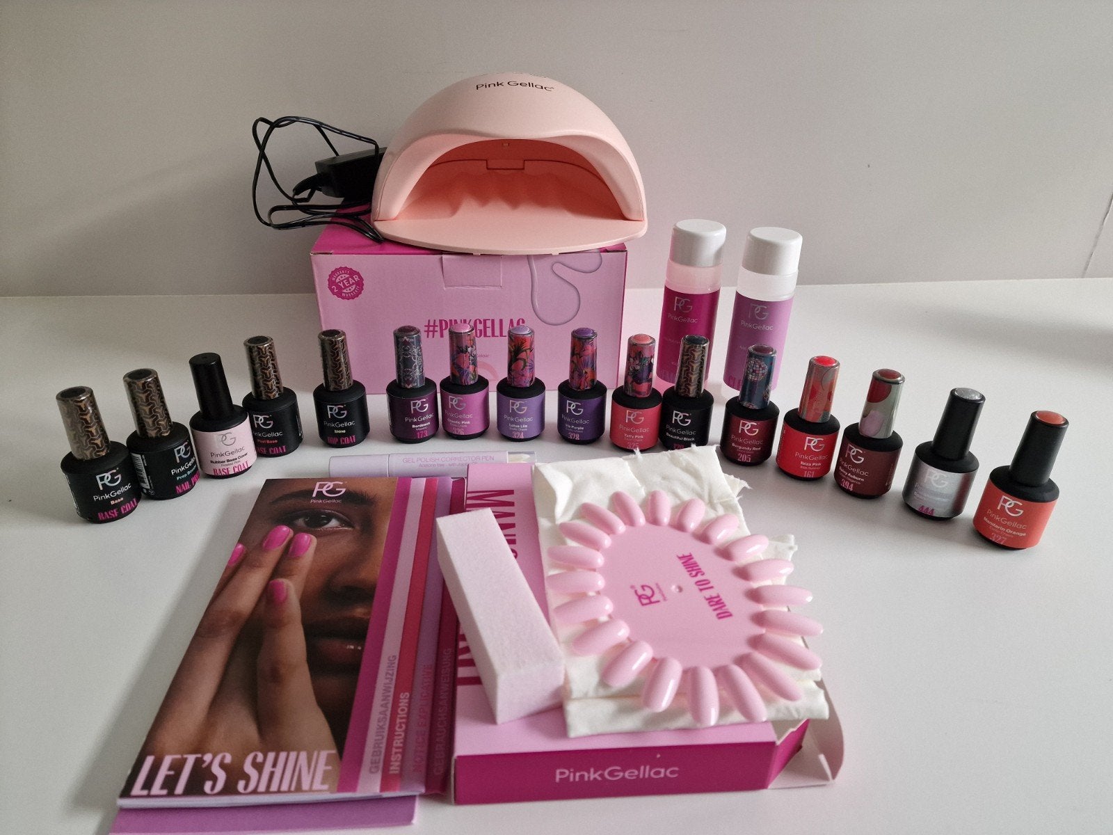Pink gellak set, Bijoux, Sacs & Beauté, Beauté | Cosmétiques & Maquillage, Enlèvement, Comme neuf, Mains et Ongles, Accessoires