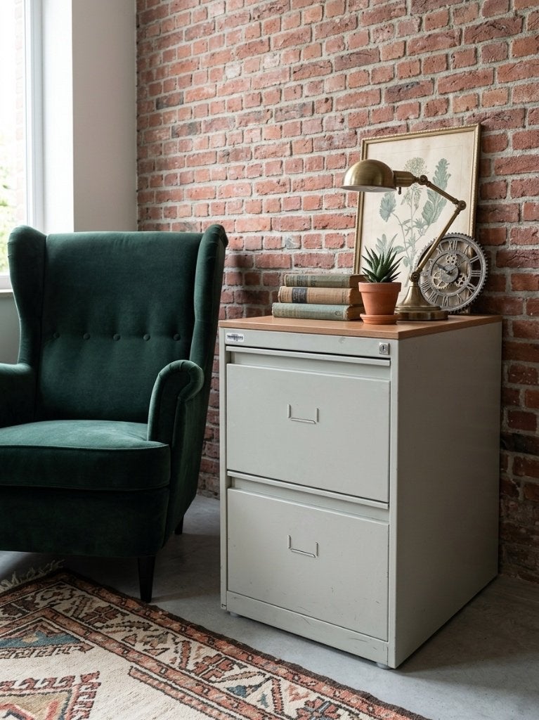 Meuble de bureau métal & bois Robberechts – Style industriel, Maison & Meubles, Autres marques, Autres types, Métal, Avec tiroirs