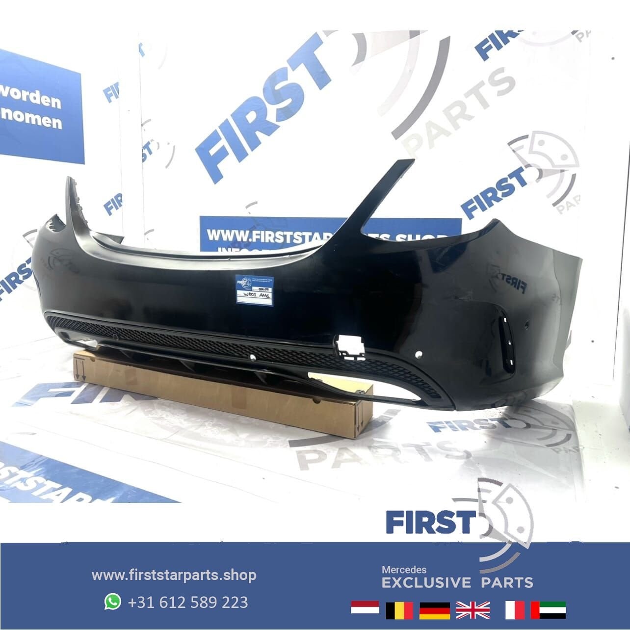 W205 BUMPER C KLASSE AMG ACHTERBUMPER COMPLEET ORIGINEEL C43, Arrière, Utilisé, -, -