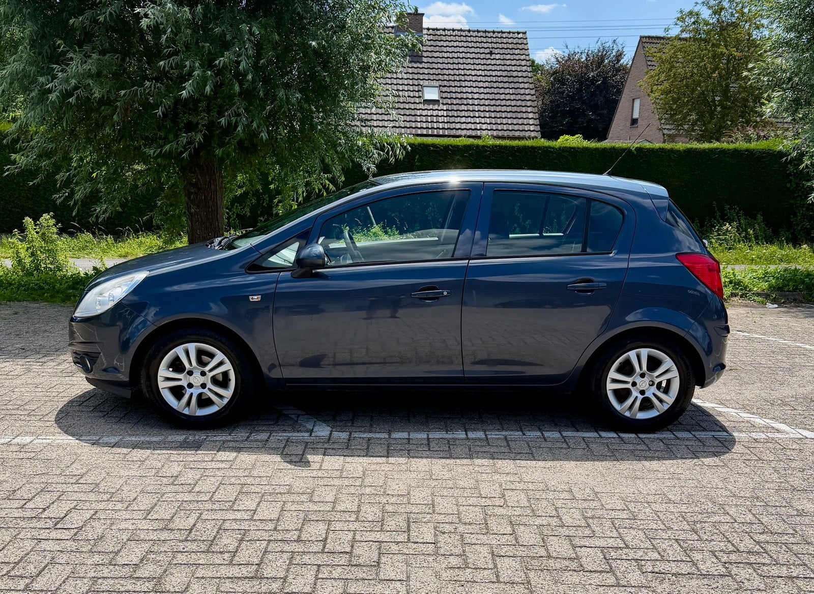 Opel Corsa 1.0 Benzine | Airco | Gekeurd voor Verkoop, Stof, Zwart, Blauw, 5 deurs