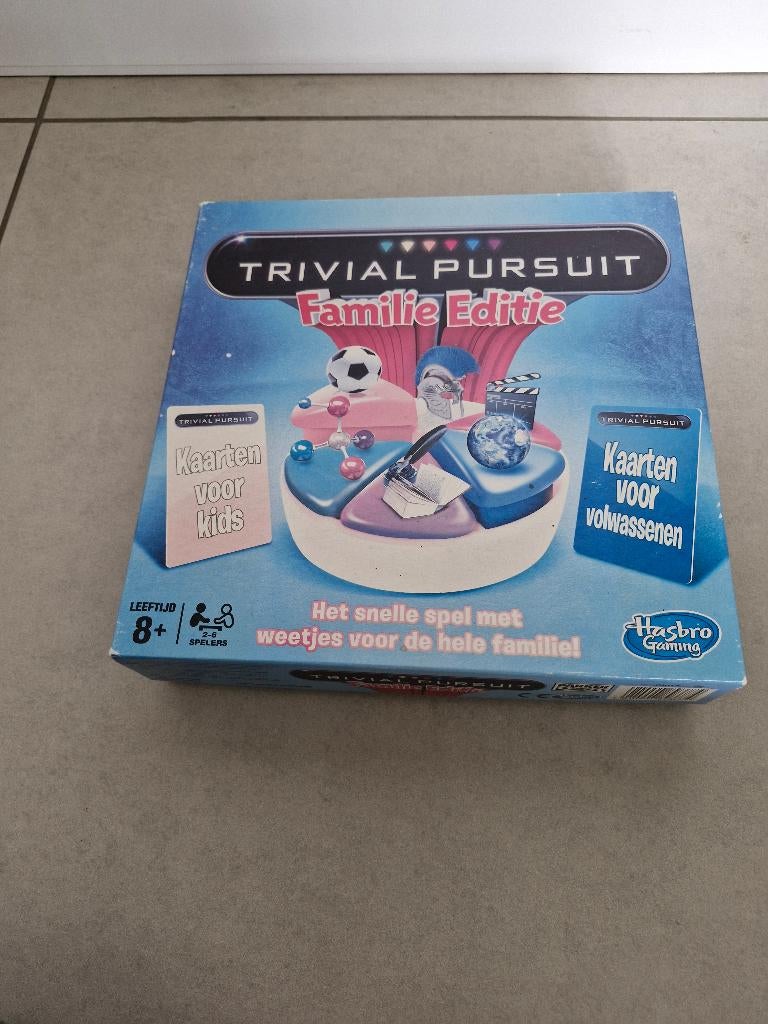 Trivial Pursuit Familie Editie, Vijf spelers of meer, Verzenden, Hasbro