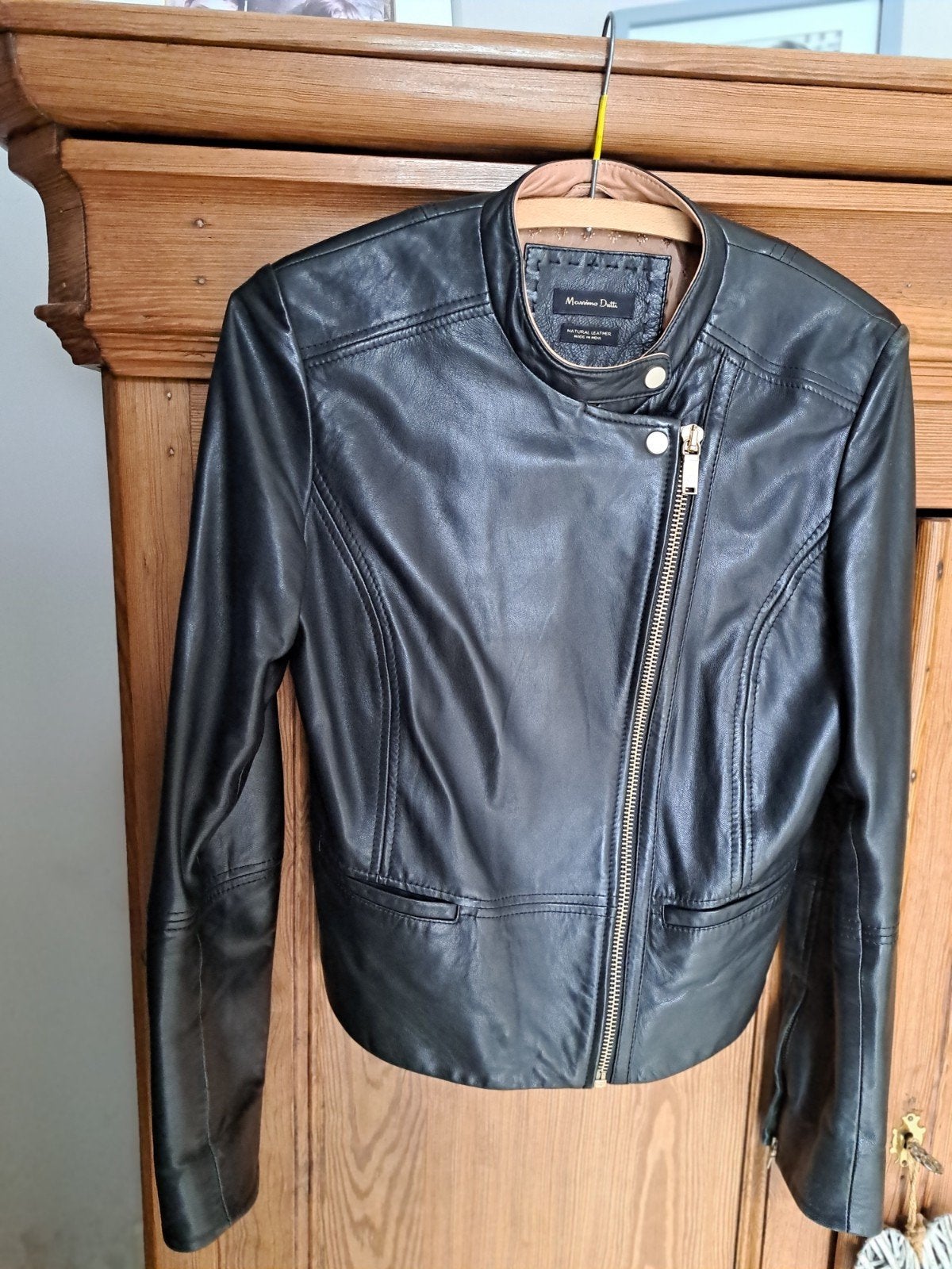 veste cuir Ikks, Taille 38/40 (M), Comme neuf, Noir, IKKS
