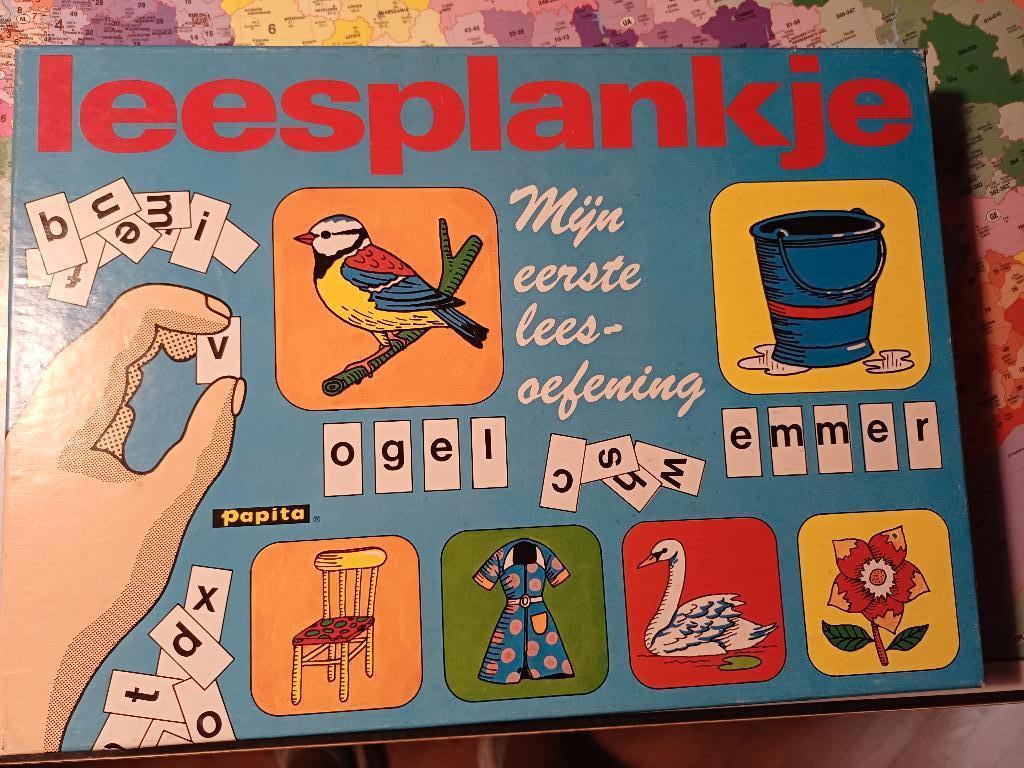 Vintage Speelgoed " Leesplankje" van Papita, Ophalen of Verzenden, Zo goed als nieuw