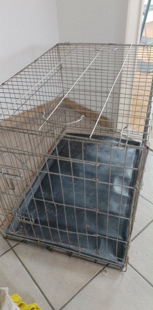 Honden bench, Dieren en Toebehoren, Ophalen, Gebruikt