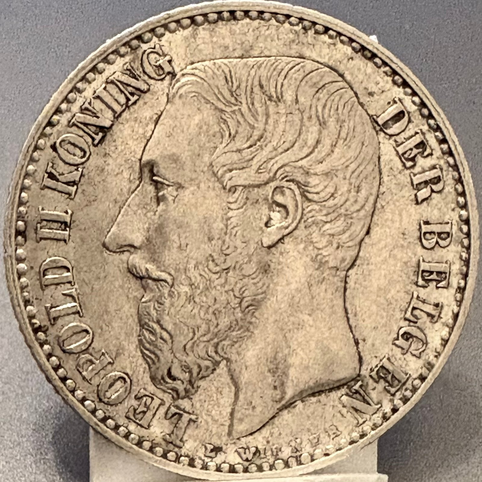 1 franc en argent 1887 -Léopold II -Version flamande sans., Envoi, Argent, Monnaie en vrac, Argent