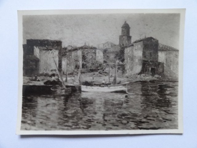 photo ancienne, Vieux Port Quartier  pécheurs à Saint Tropez, Envoi