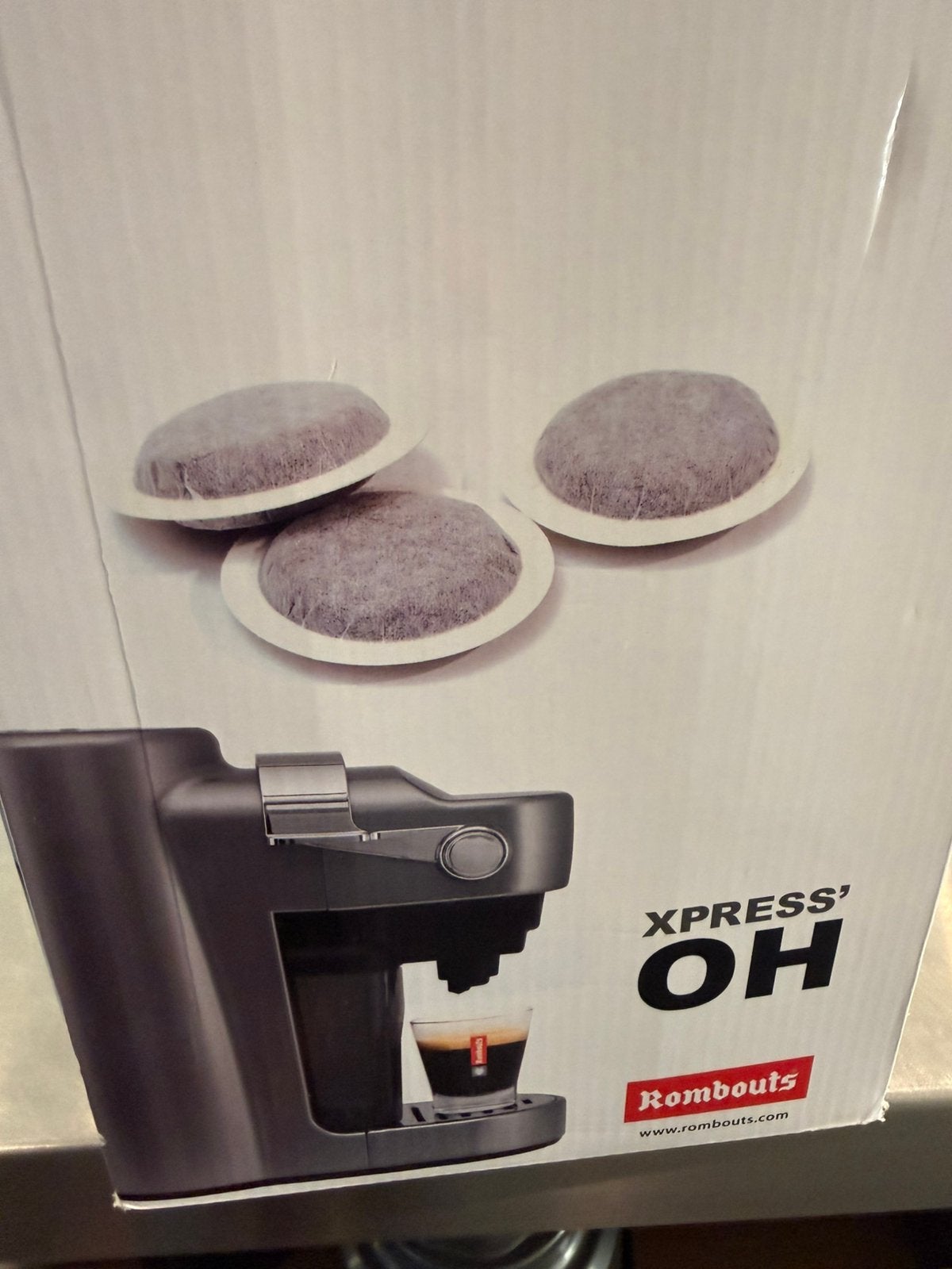 Koffie machine Rombouts nieuwstaat, Enlèvement ou Envoi, Comme neuf, Réservoir d'eau amovible