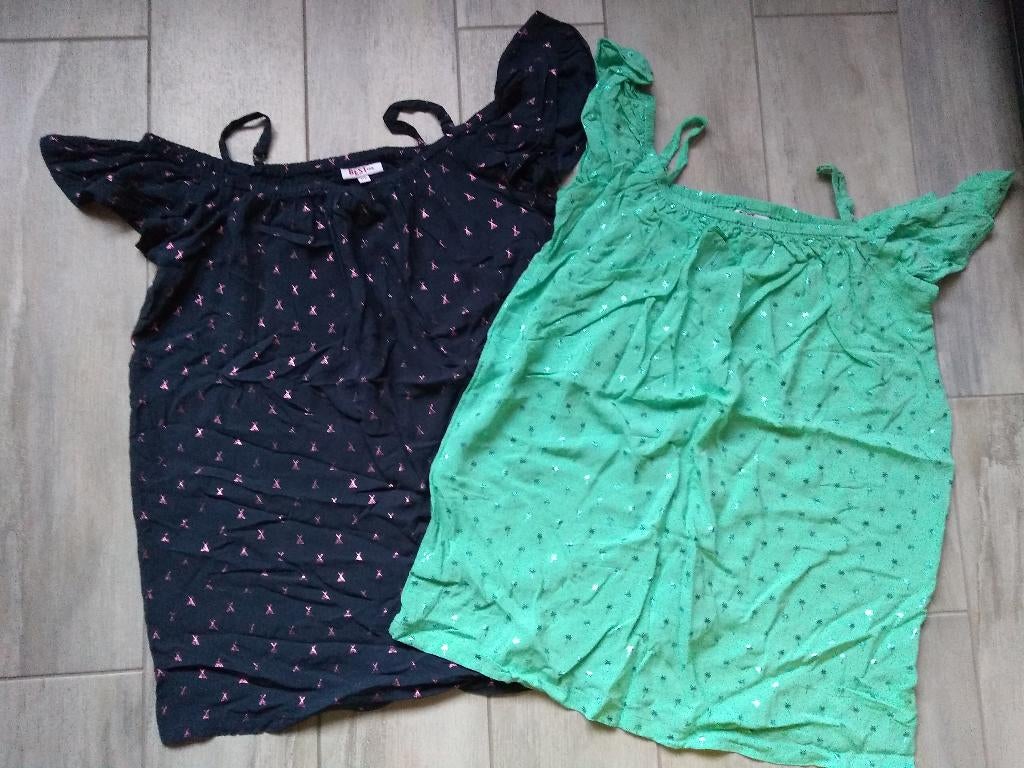 ✿ M170 - Zomertopje/blousje, Kinderen en Baby's, Kinderkleding | Maat 170, Gebruikt, Meisje, Ophalen of Verzenden, Shirt of Longsleeve