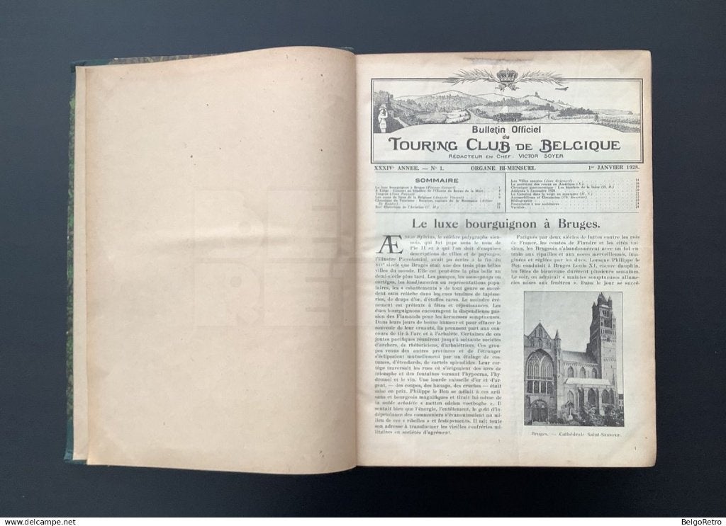 Officieel Bulletin van de Touring Club de Belgique | 1928, Boeken, Tijdschriften en Kranten, Gelezen, Overige typen, Ophalen of Verzenden