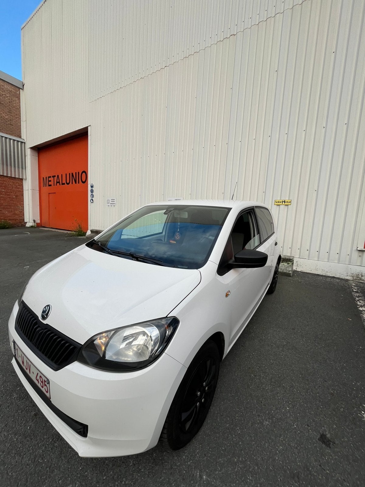 Skoda Citigo, Auto's, Skoda, Particulier, Citigo, ABS, Benzine, Euro 4, Berline, 5 deurs, Handgeschakeld, Wit, Grijs, Stof, Voorwielaandrijving