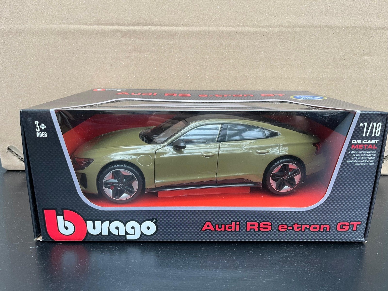 Model auto/schaalmodel Audi RS e - tron GT schaal 1:18, Ophalen of Verzenden, Nieuw, Auto, Burago