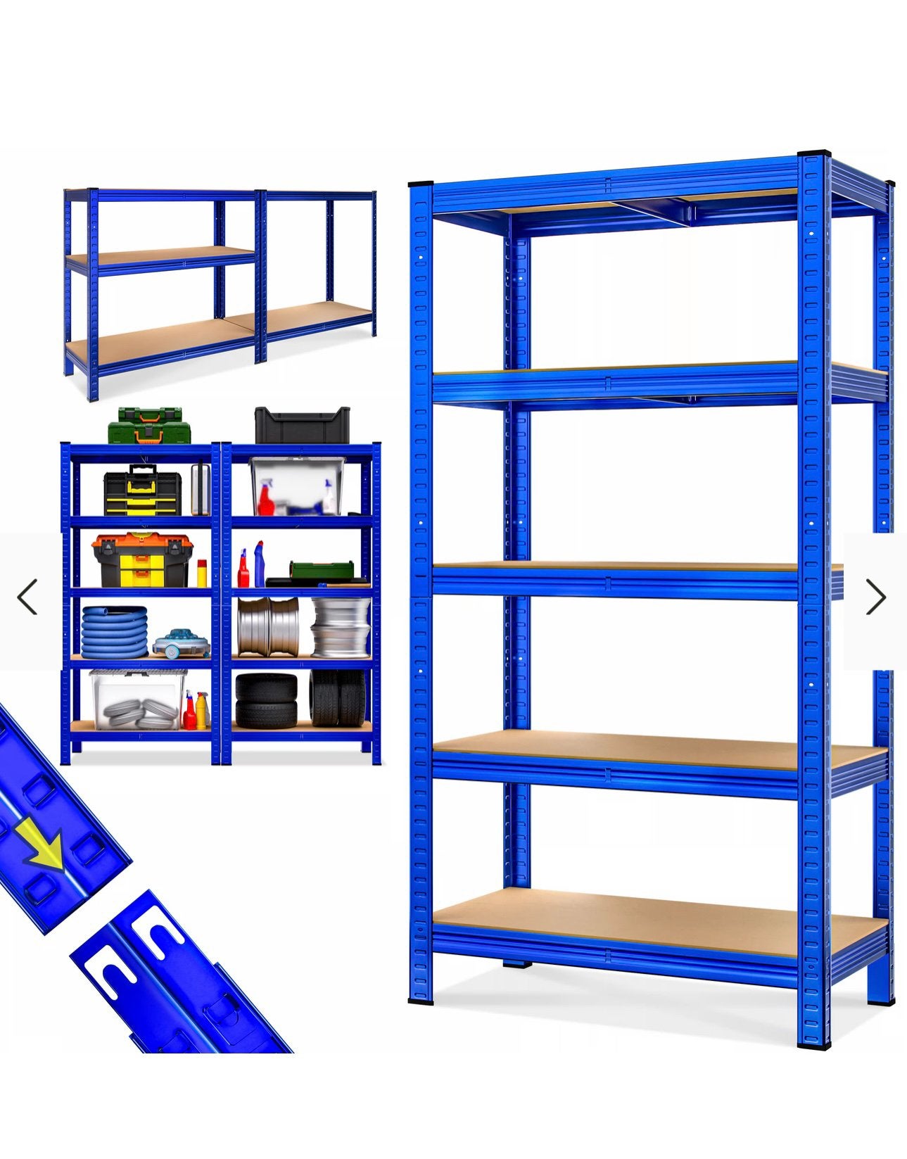 Monzana 2x Schroefloze Stellingkast, Enlèvement, Neuf