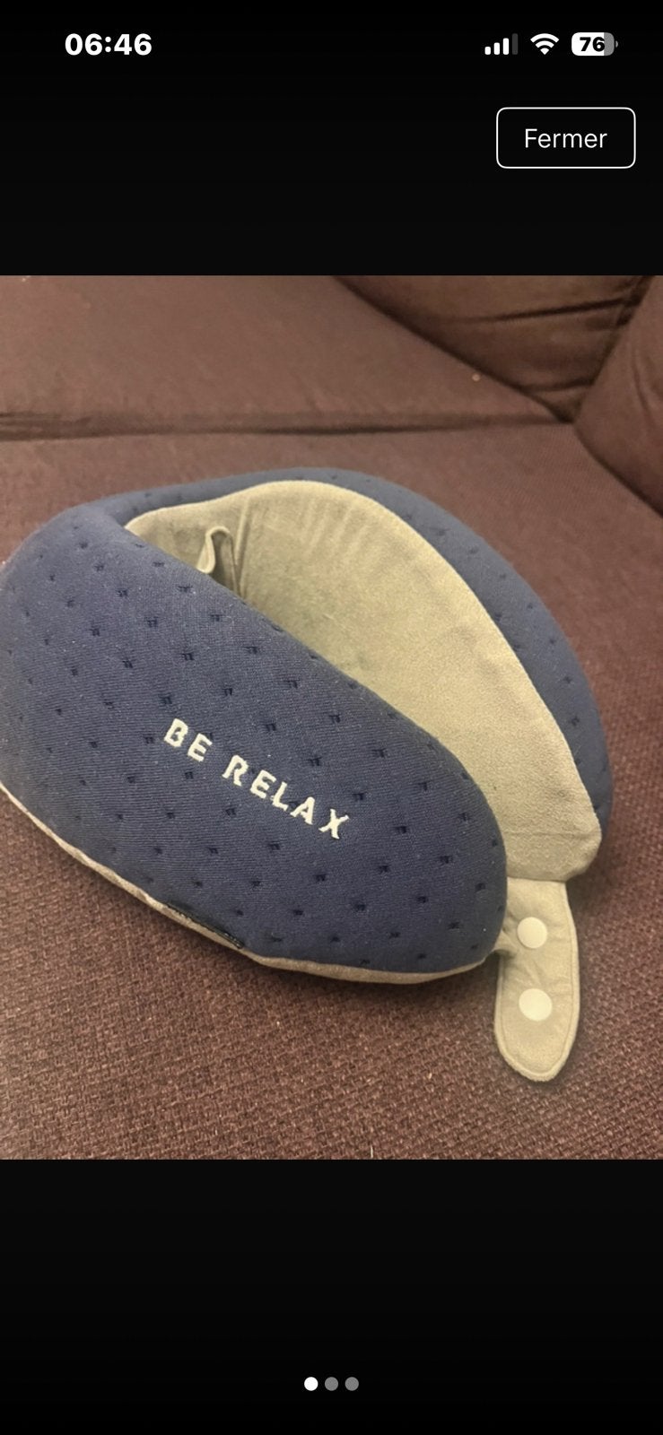 Be Relaxde luxe  Original est  coussin  pendant les voyages,, Enlèvement ou Envoi, Comme neuf