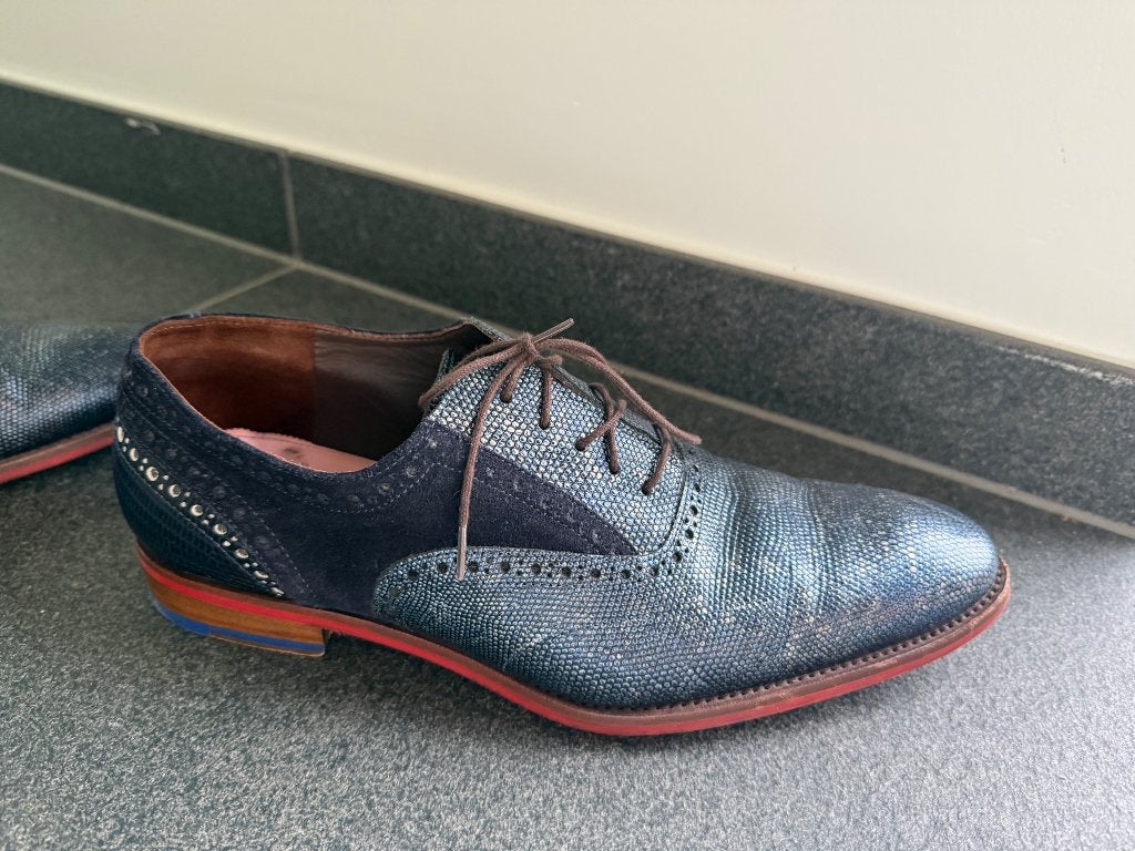 Floris van Bommel schoenen, Kleding | Heren, Ophalen, Blauw, Floris van Bommel, Zo goed als nieuw