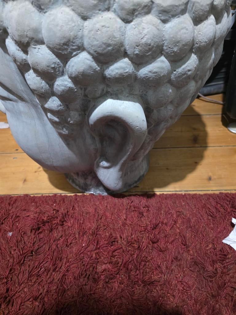 Groot budha hoofd, Ophalen