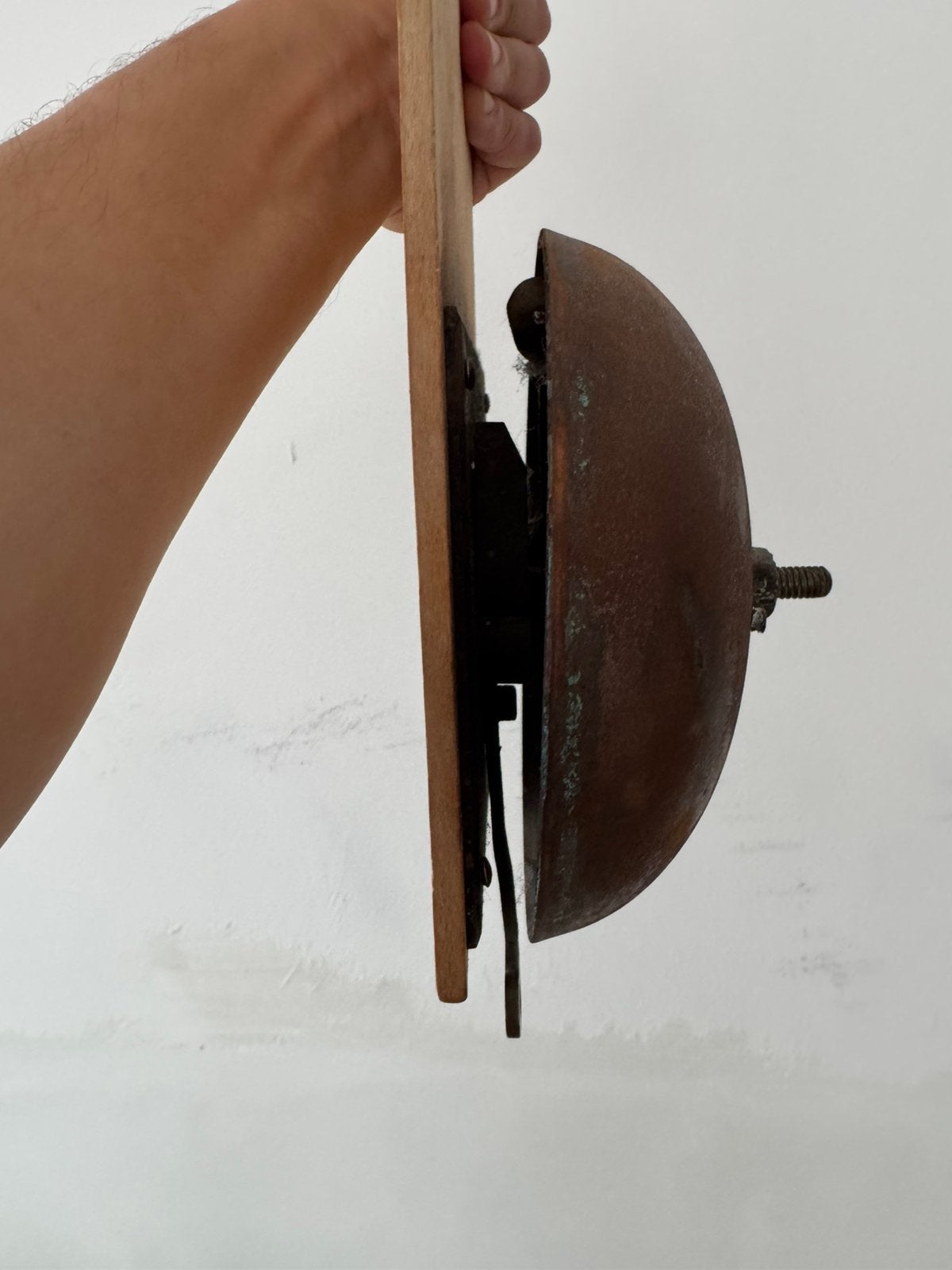 Sonnette d’alarme mécanique antique/sonnette d’école - Fonte, Ophalen of Verzenden