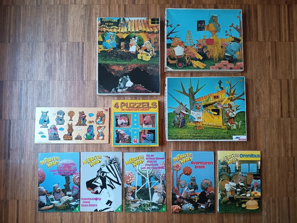 Nostalgische set Fabeltjeskrant jaren 60-80, Verzamelen, Speelgoed, Ophalen of Verzenden, Gebruikt