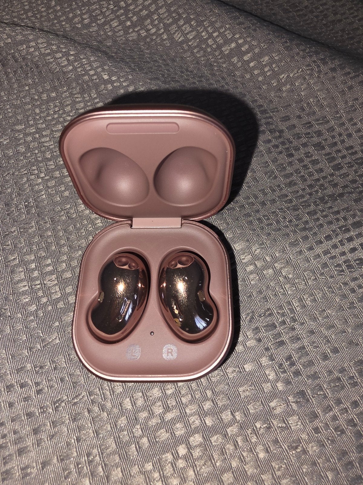 galaxy buds live brons/koper, Télécoms, Comme neuf, Rose, Indicateur de batterie, Intra-auriculaires (Earbuds)