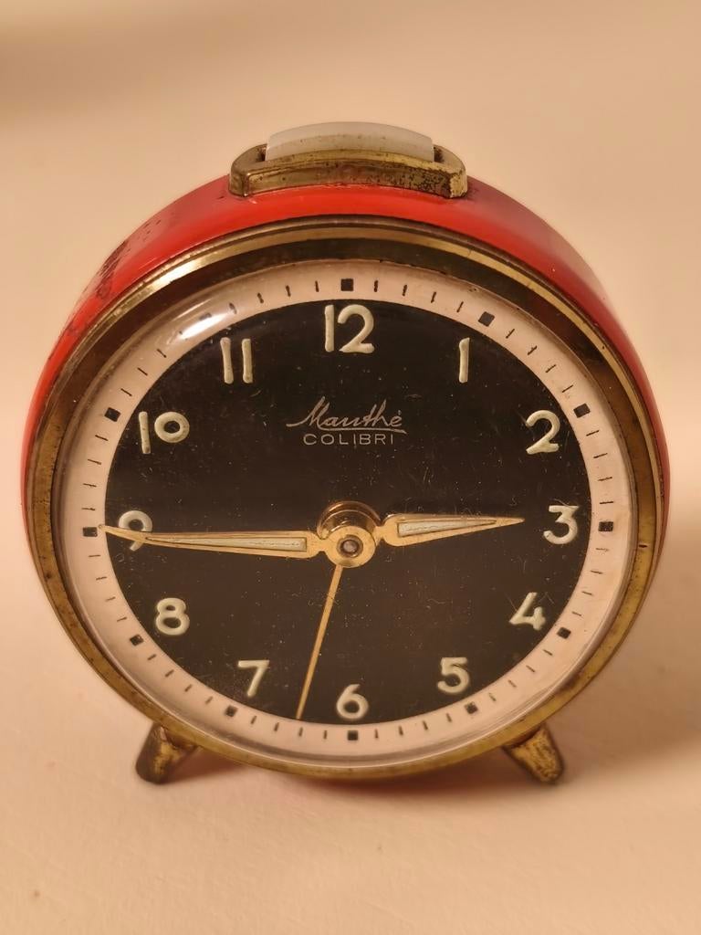 Oude vintage en verzamelaar Mauthe Colibri mechanische wekke, Verzenden