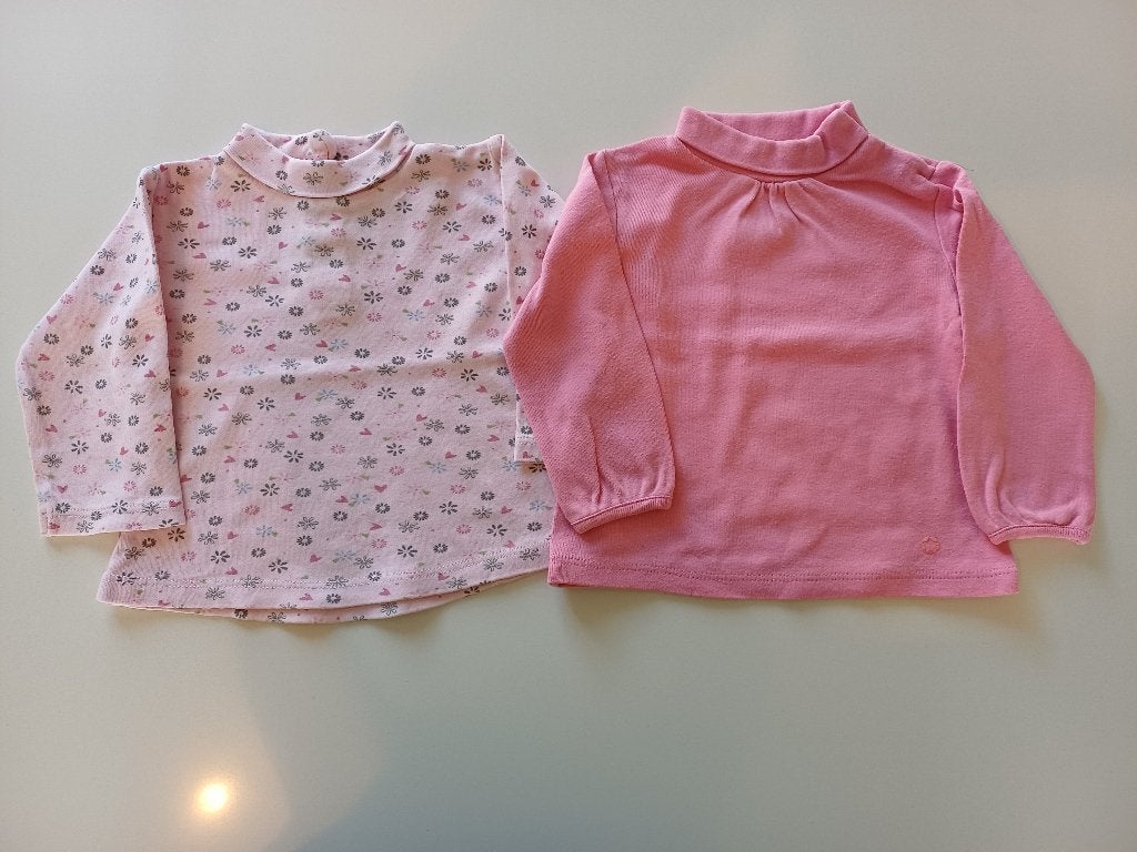 2 longsleeves maat 74, Enfants & Bébés, Vêtements de bébé | Taille 74, C&A, Enlèvement ou Envoi, Utilisé, Chemisette ou Manches longues