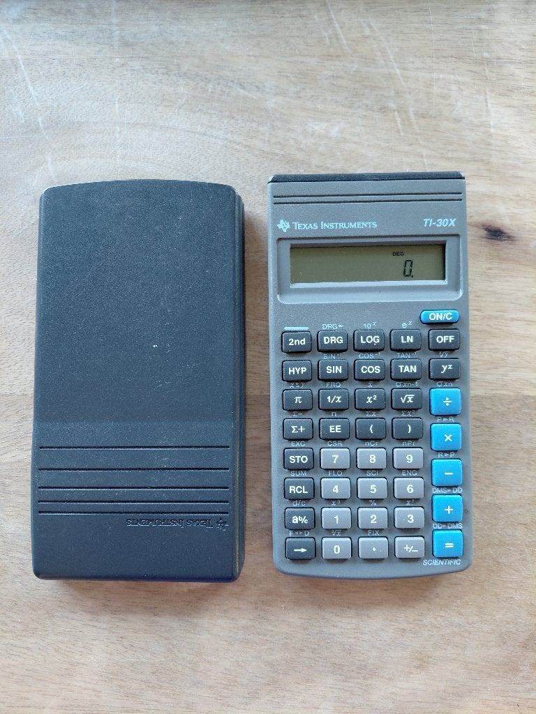 Rekenmachine Texas Instruments TI-30X, Diversen, Rekenmachines, Ophalen of Verzenden, Zo goed als nieuw