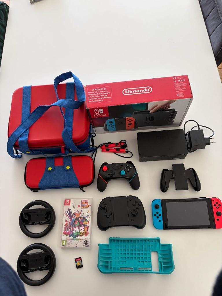 Nintendo Switch + jeux + accessoires, Enlèvement ou Envoi, Utilisé