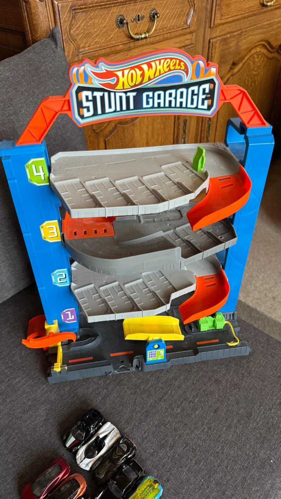 Garage Hot Wheels, Enlèvement, Comme neuf, Circuit, Hot Wheels
