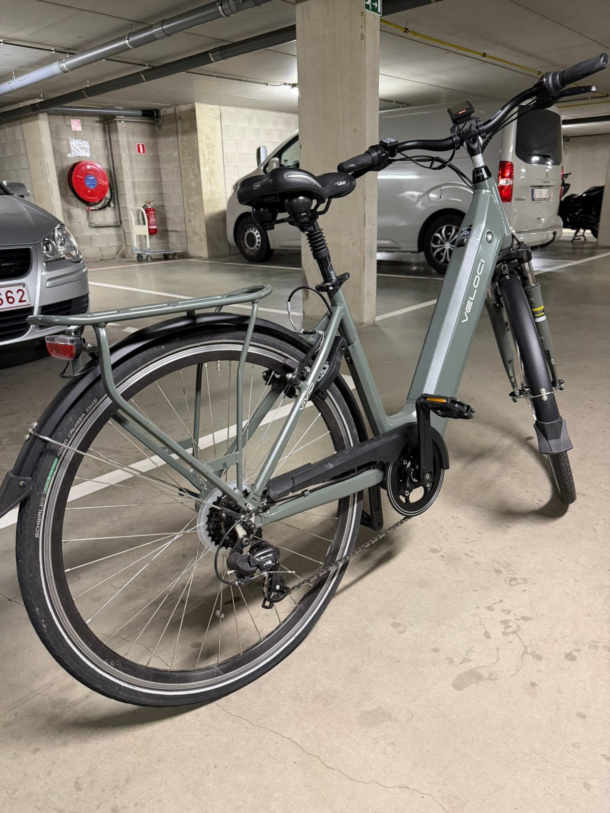 Veloci elektrische fiets NIEUWSTAAT, Zo goed als nieuw, 47 tot 51 cm, 50 km per accu of meer, Ophalen