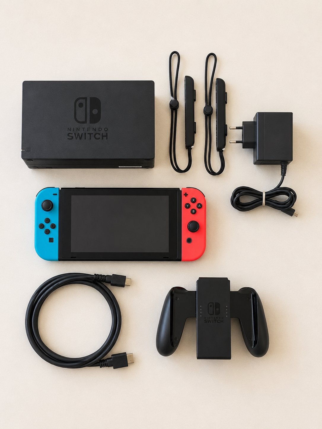 Nintendo Switch Console Rood/Blauw, Enlèvement, Comme neuf