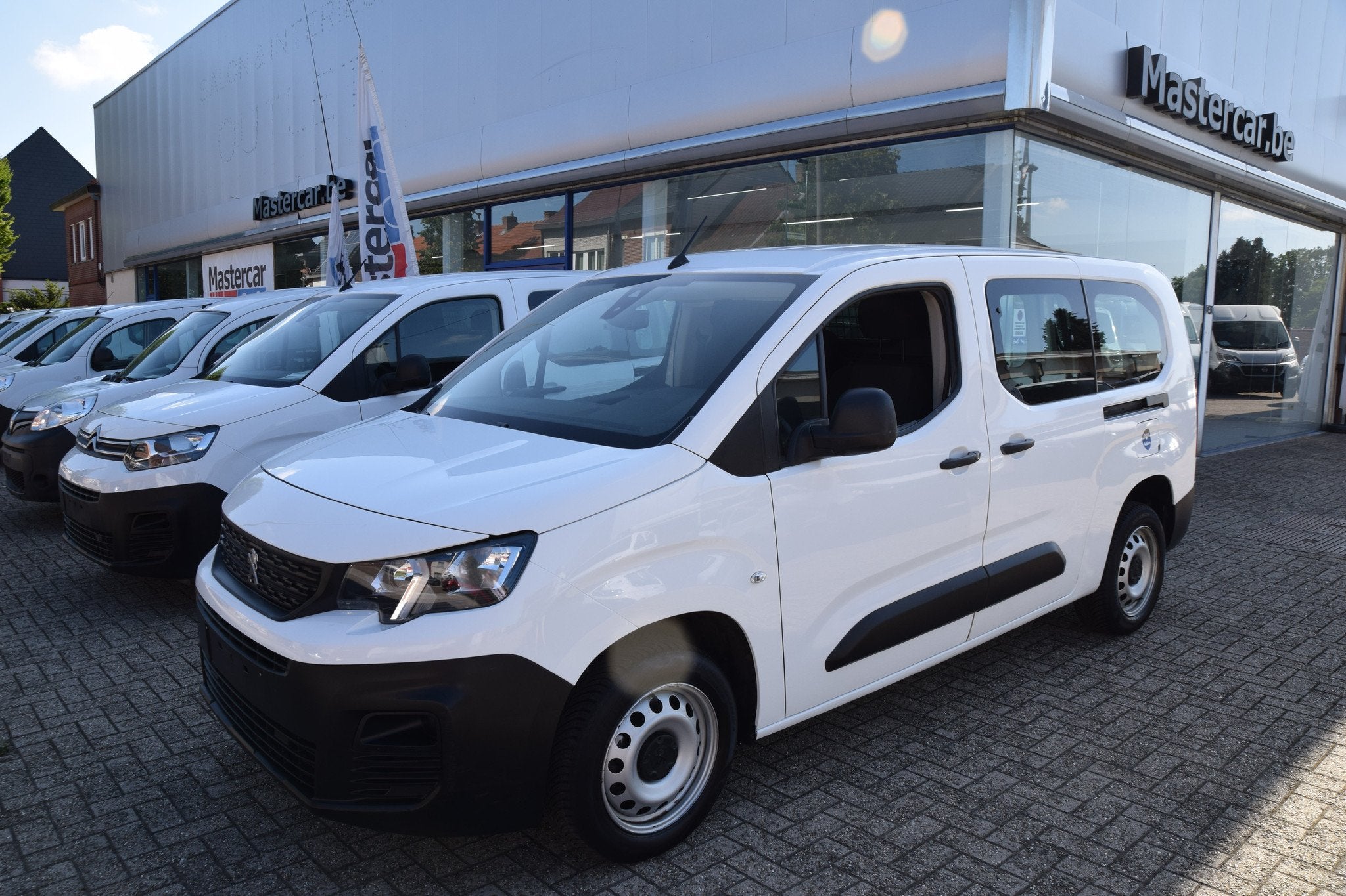 Peugeot Partner 1.5 Blue HDi L2 Lang Chassis, Auto's, Bestelwagens en Lichte vracht, 75 kW, Stof, Gebruikt, Wit