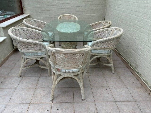 tafel voor in veranda, Ophalen, 100 tot 150 cm, Vintage, Overige houtsoorten