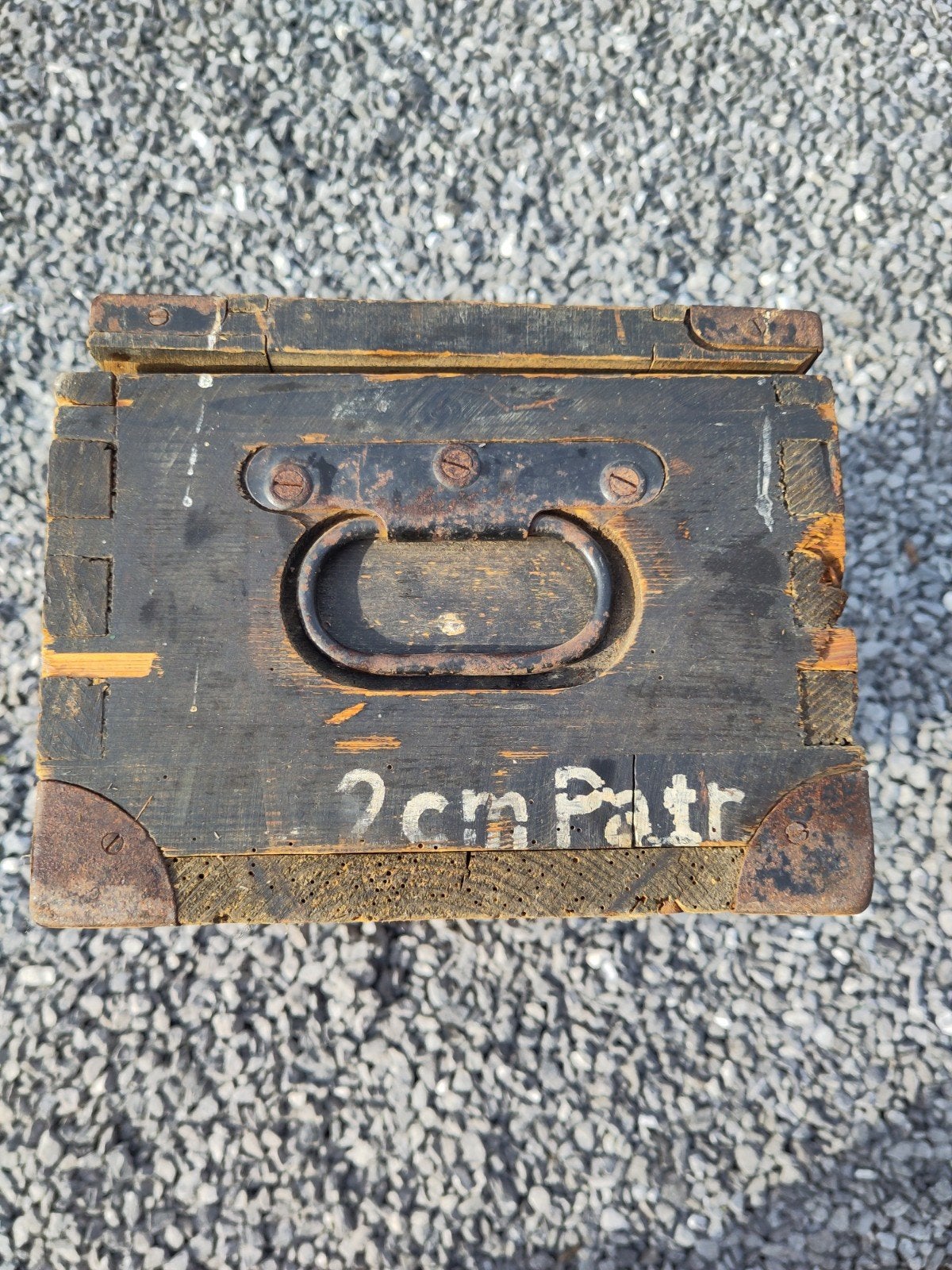 caisse allemande ww2 flak 2cm Luftwaffe, Enlèvement