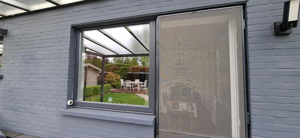 Raam in PVC (Deceuninck), Double vitrage, Fenêtre de façade ou Vitre, Enlèvement, Utilisé