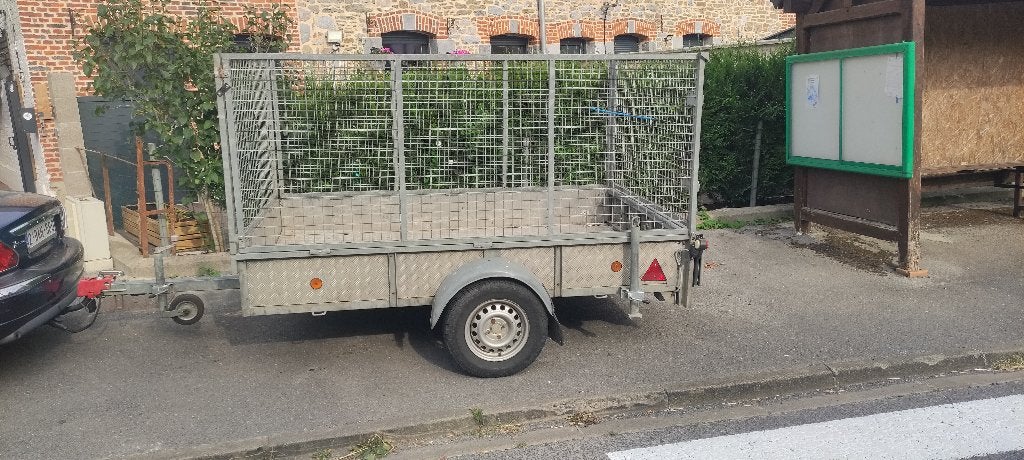 REEMORQUE 750KG AVEC RAMPE, Autos : Divers, Remorques, Enlèvement, Utilisé