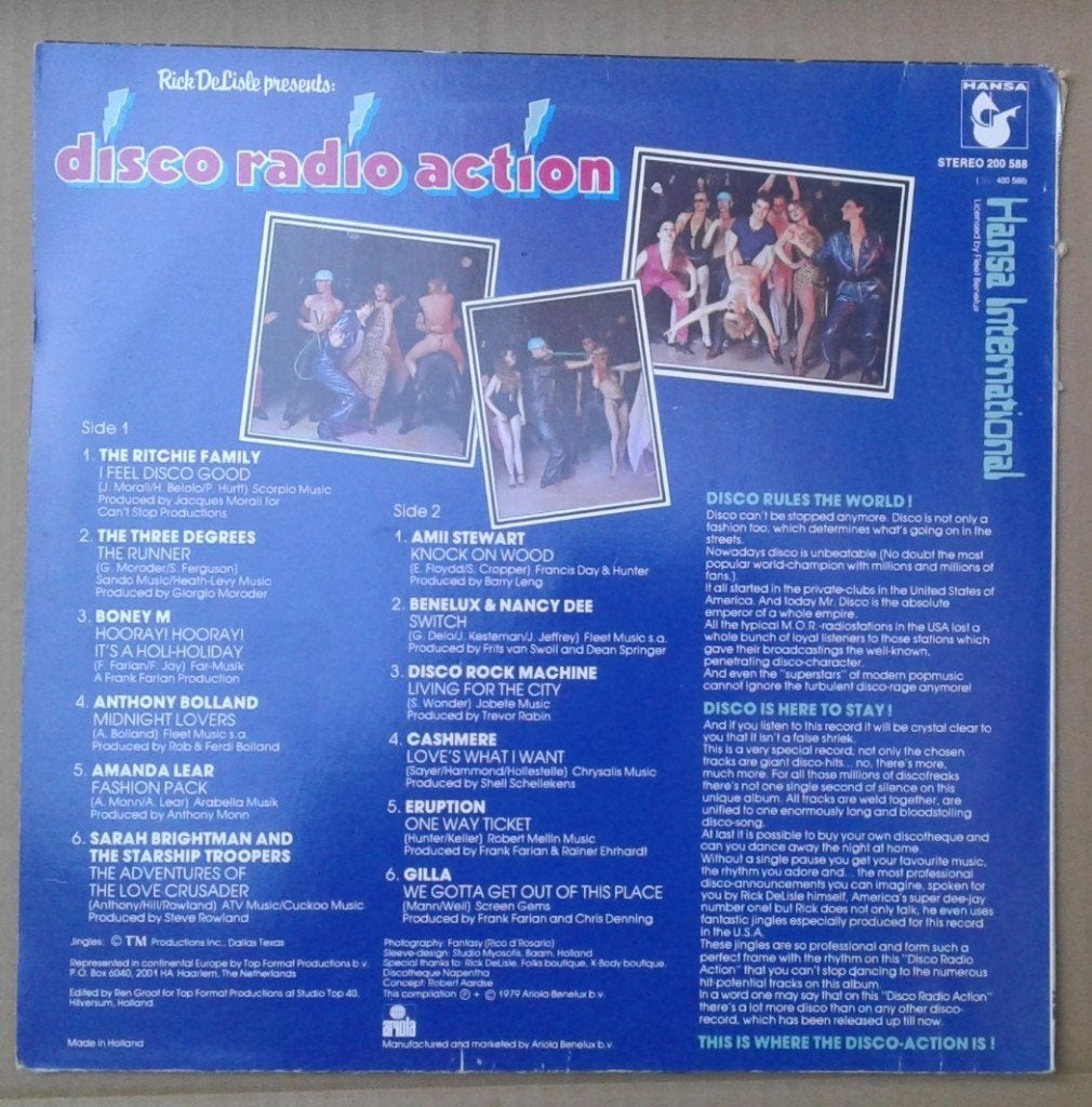 Rick De Lisle Presents Disco Radio Action, Ophalen of Verzenden, Pop, LP