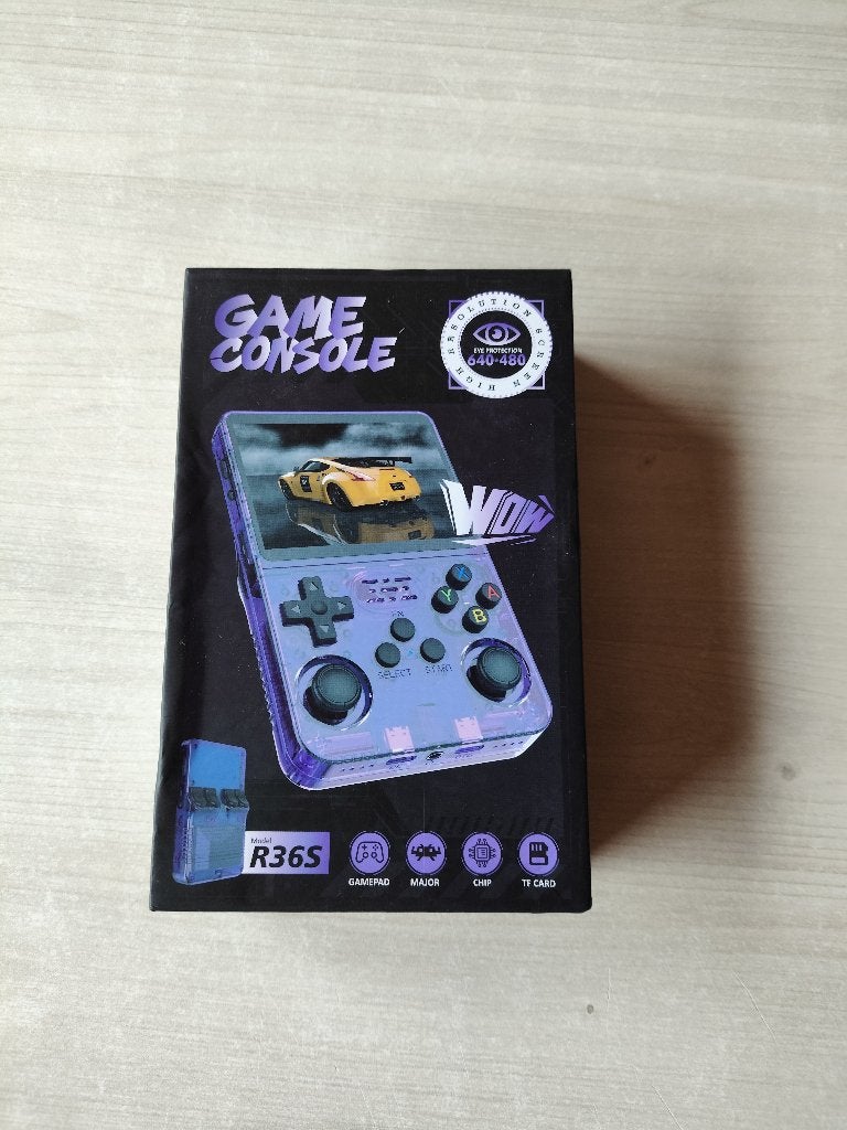 R36S Handheld: 64GB - Paars (Nieuw), Ophalen of Verzenden, Nieuw